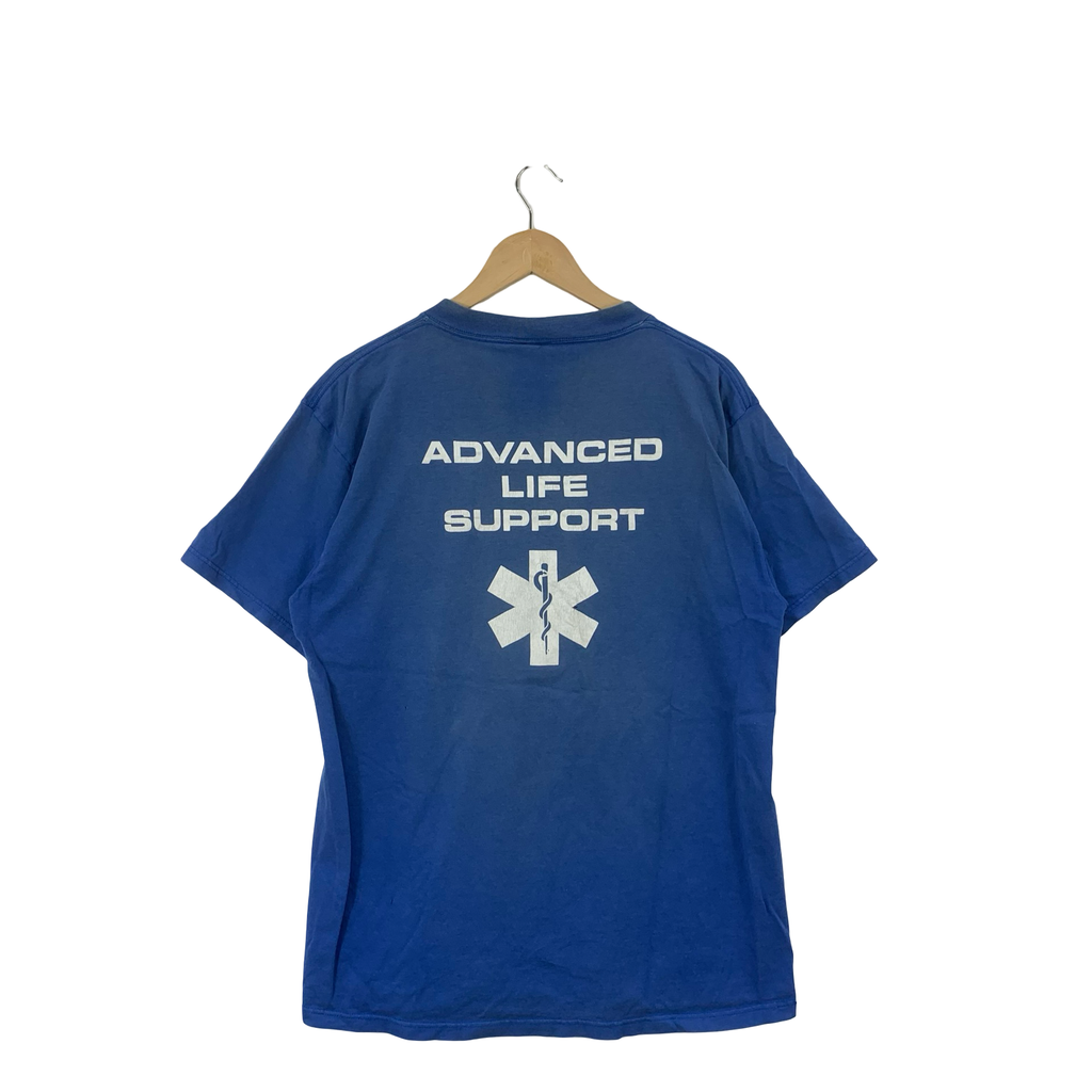 Vintage ADVANCED LIFE SUPPORT ALS Emergency medical Services Tee Shirt Top