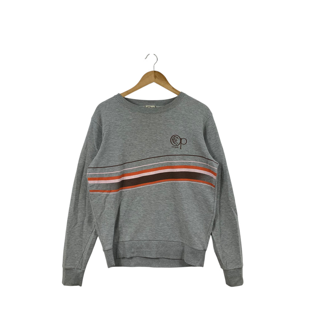 OCEAN PACIFIC OP Surf Sunwear Striped Logo Sweatshirt Pullover Sweater Jumper