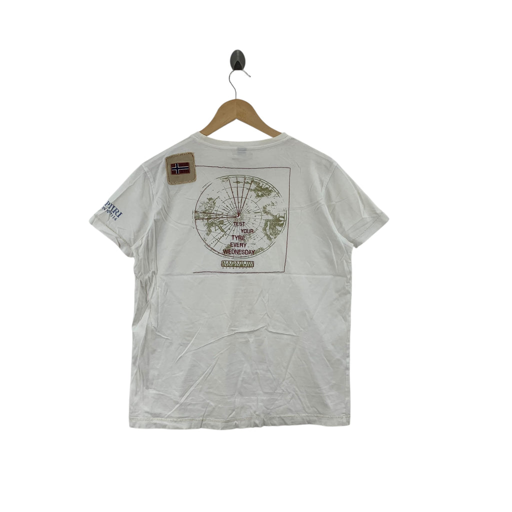 NAPAPIJRI SPECIAL SERIES Collection Geographic Tee Shirt Top Atlas Maps World