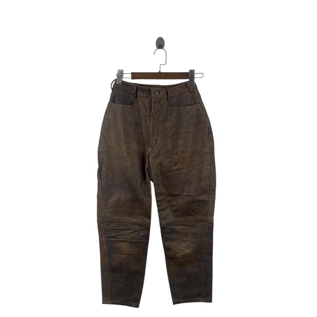 Vintage 80’ ISSEY MIYAKE I.S Sport Design Studio Leather Pant Trouser Issey Sport