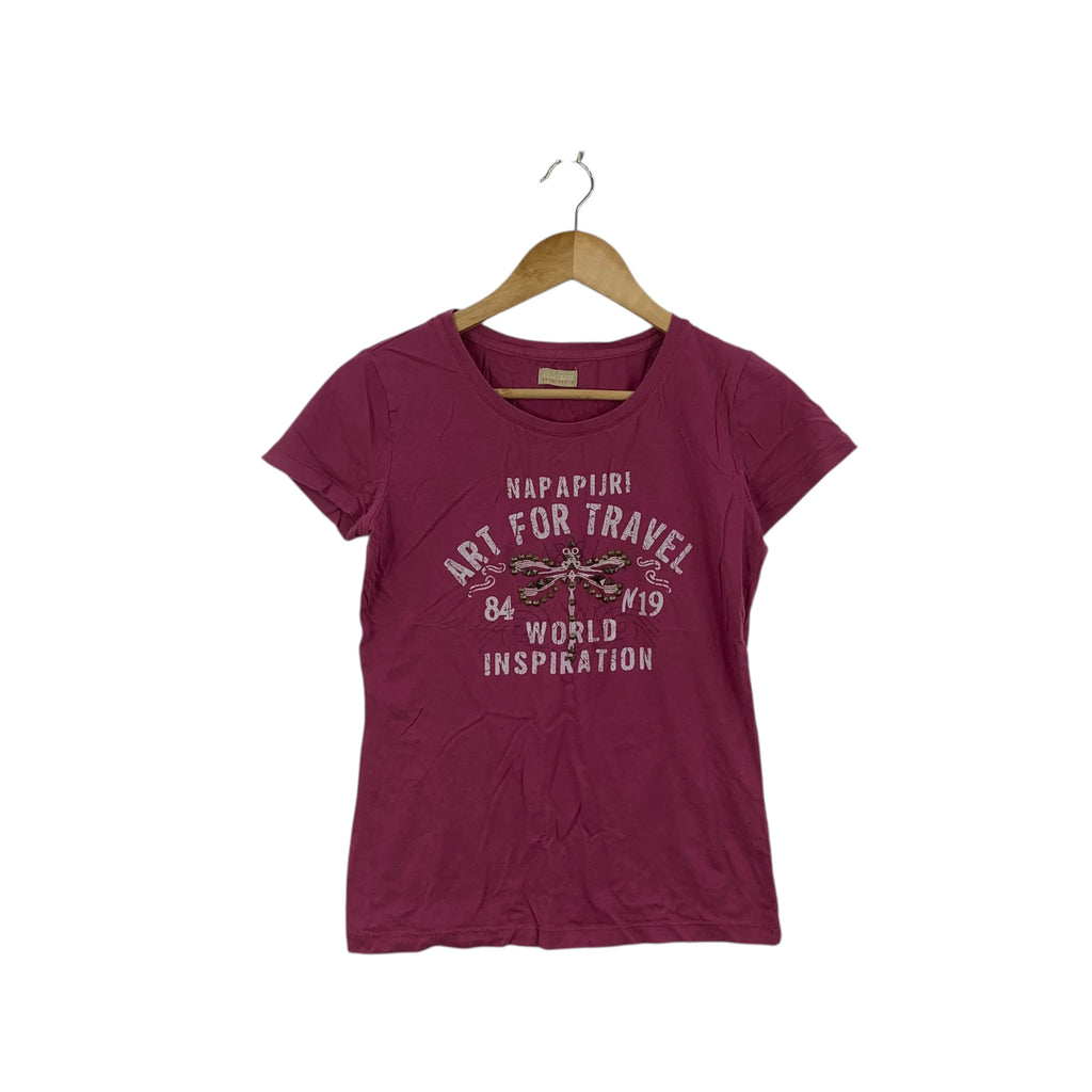 NAPAPIJRI GEOGRAPHIC Art For Travel Tee Shirt Top World Inspiration