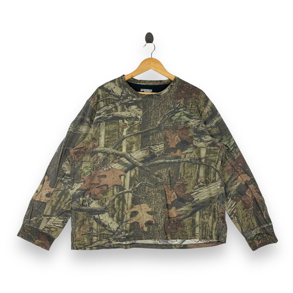 Vintage MOSSY OAK BREAK-UP Real Tree Outdoor Tee Shirt Long Sleeve Hunting