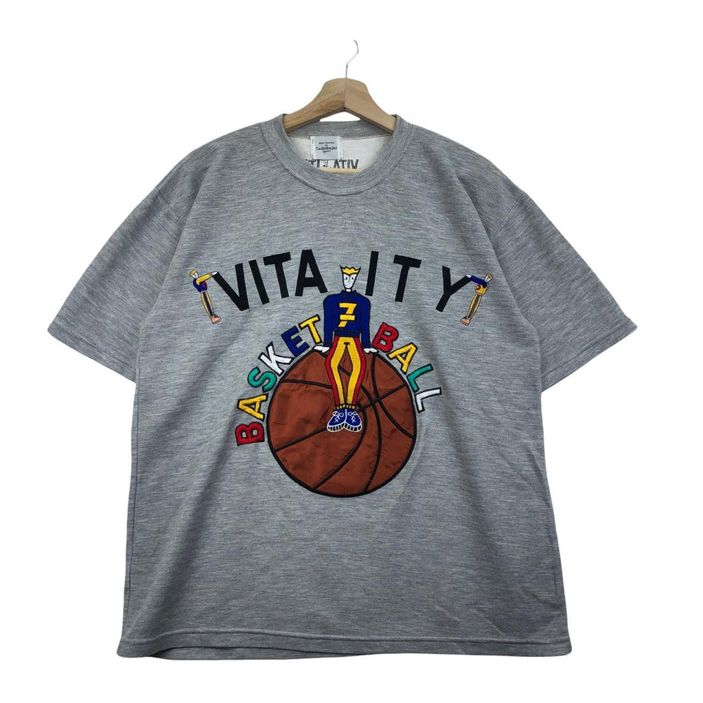 Vtg 90’ JEAN CHARLES De CASTELBAJAC Sports Basketball Tee Shirt Pop Art Vitality