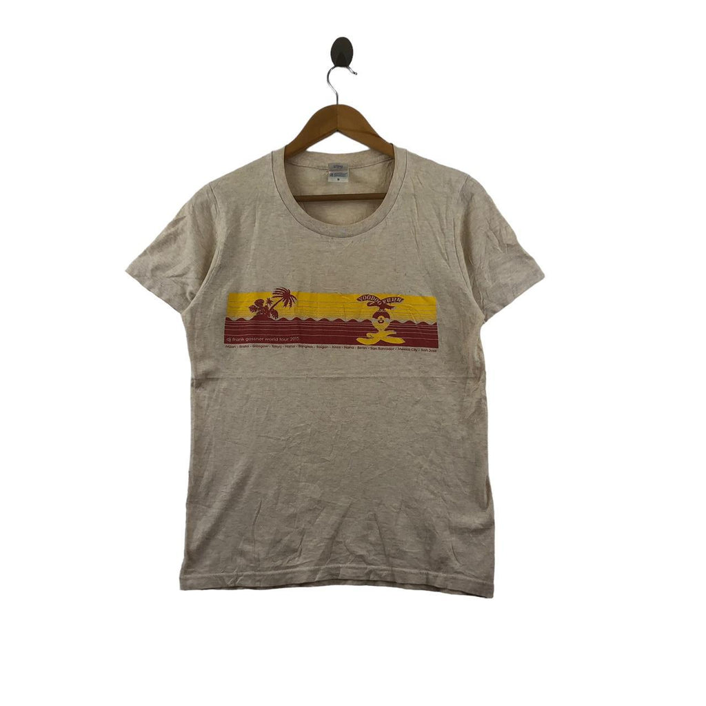 DJ FRANK GOSSNER 2015 World Tour Voodoo Funk Tee Shirt Afrobeat Boogie