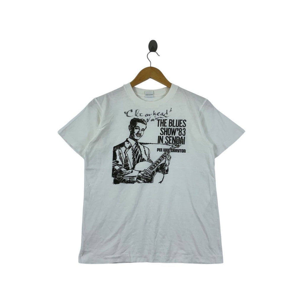 Vintage 1983 PEE WEE CRAYTON The Blues Sendai Tee Shirt Top Music Festival R&B