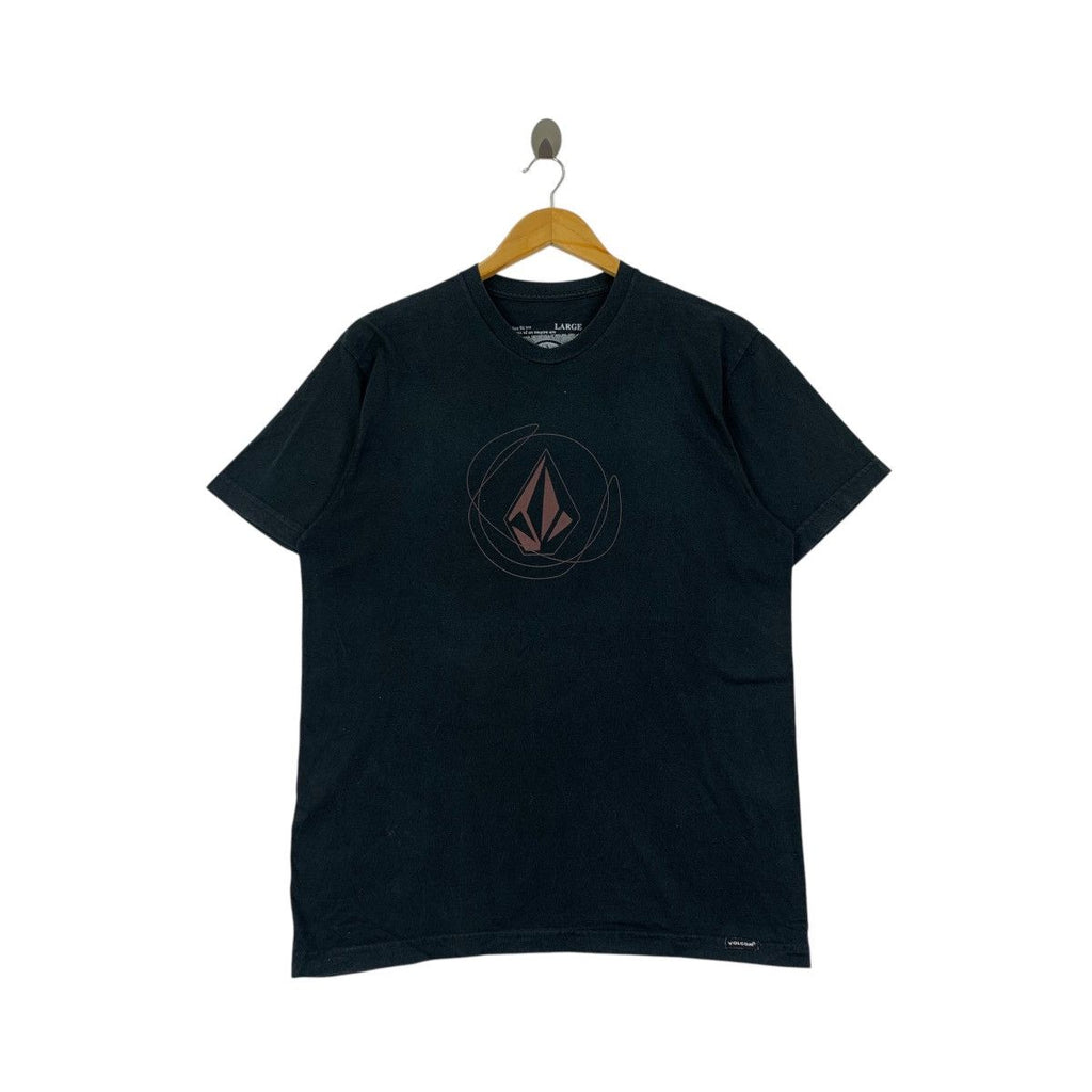 Vintage VOLCOM STONE SKATEBOARD Cryptic Tee Shirt Top Street Graffiti