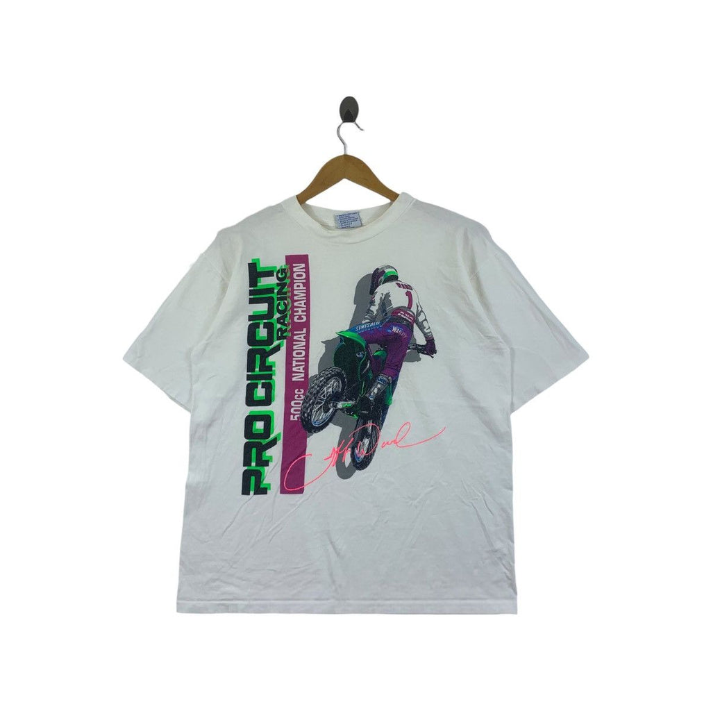 Vintage PRO CIRCUIT RACING 500cc Champion Ward Tee Shirt Top Wardy Motorcross Supercross