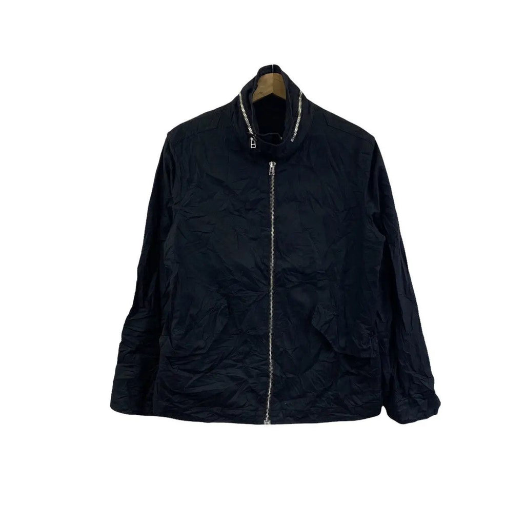 Vintage SHIPS JAPAN DESIGNER Minimalist Design Jacket Hidden Hoodie Windbreaker