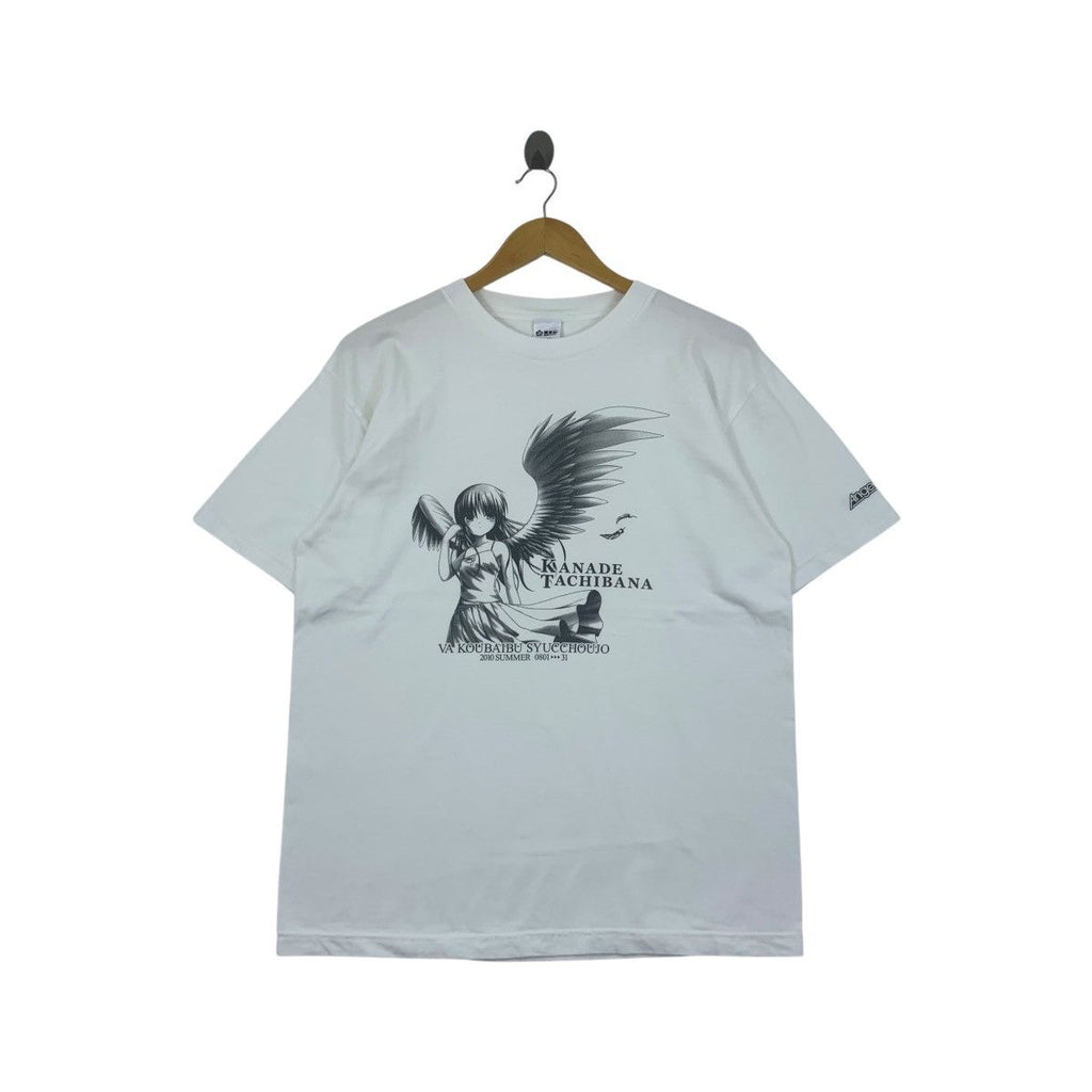 ANIME ANGEL BEATS! Kanade Tachibana Visualart’s Key Tee Shirt Top Visual Novel Manga