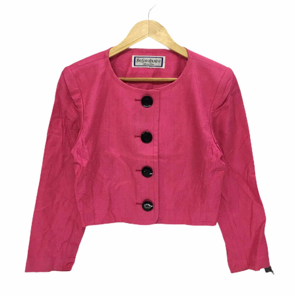 YSL Paris Yves Saint Laurent Pour Homme 3 Buttons Blazer Jacket Sport Coat Made In Japan Striped Pocket