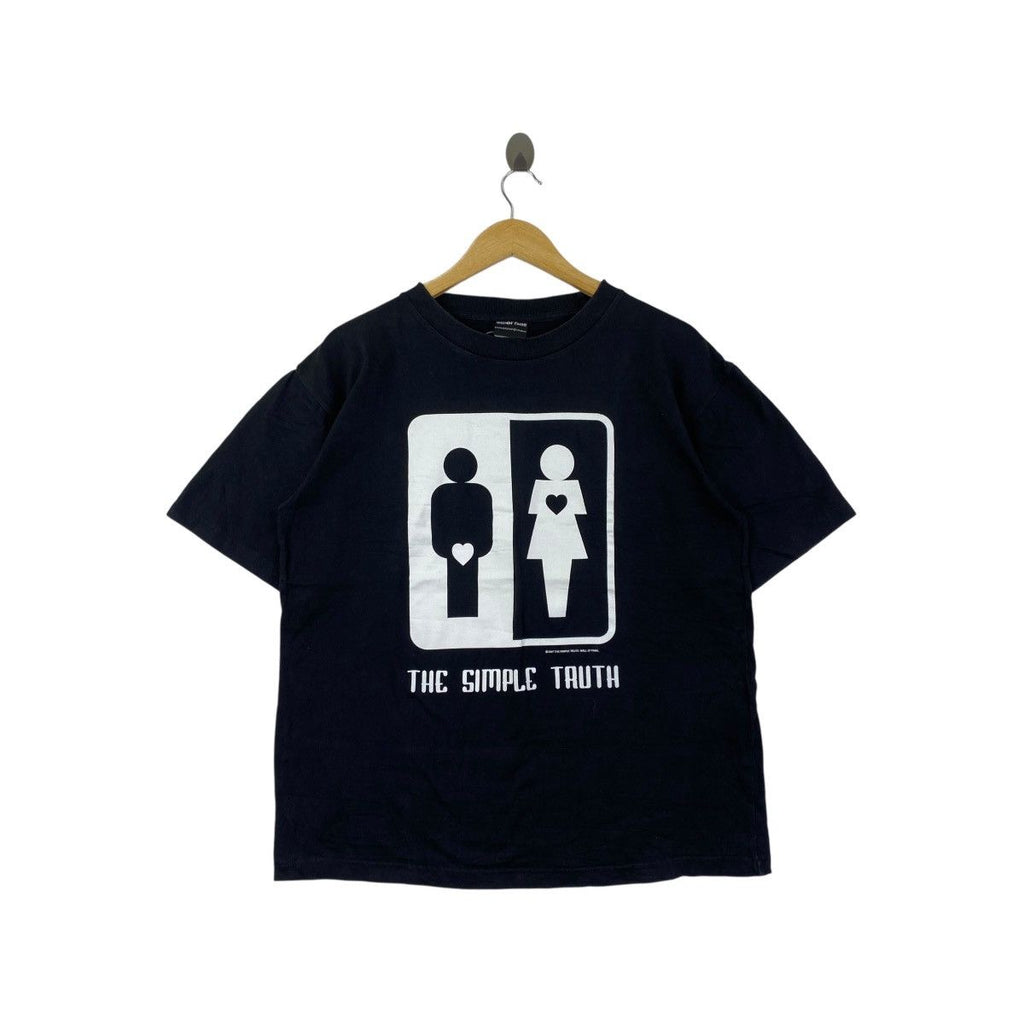 Vintage THE SIMPLE TRUTH Boy Like Girl Promo Ads Tee Shirt Top Illustration Artist