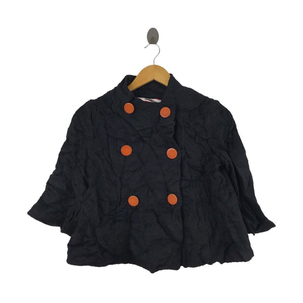 Vintage MAX MARA CO Made In Italy Cropped Top Pea Coat Jacket Double Breasted