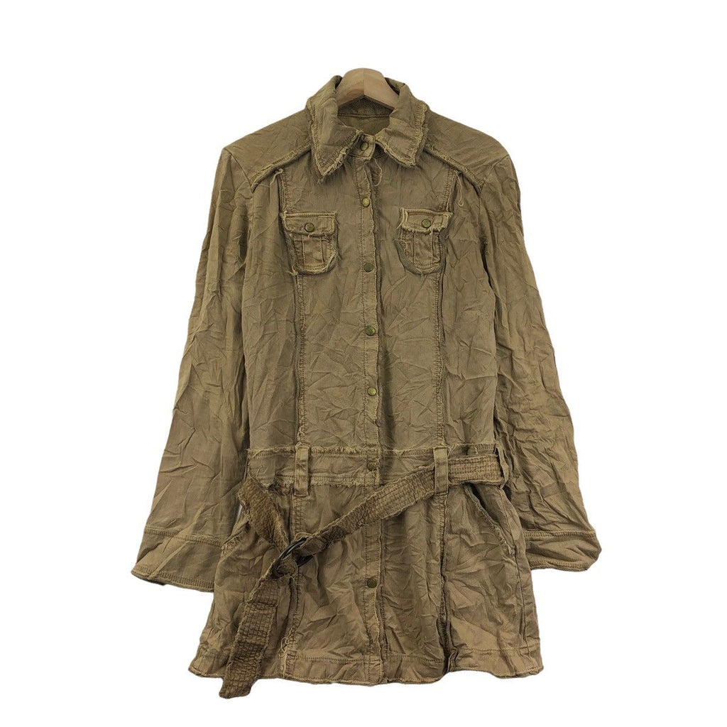Vintage FLAMENGO BORO DISTRESS Parka Trench Heavy Coat Jacket Windbreaker Overcoat