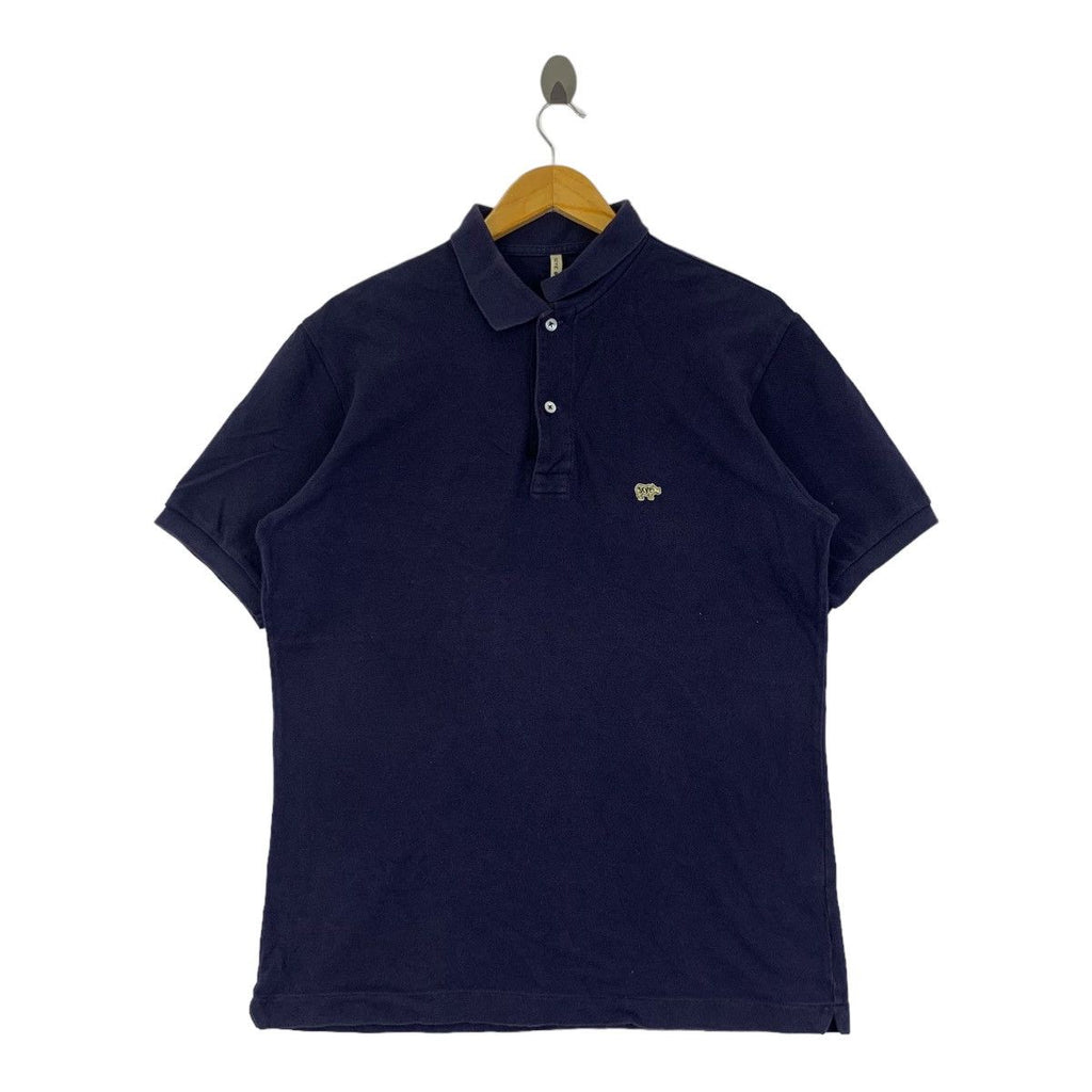 MASTERPIECE JAPAN SCYE Embossed Logo Polo Tee Shirt Natural Dye