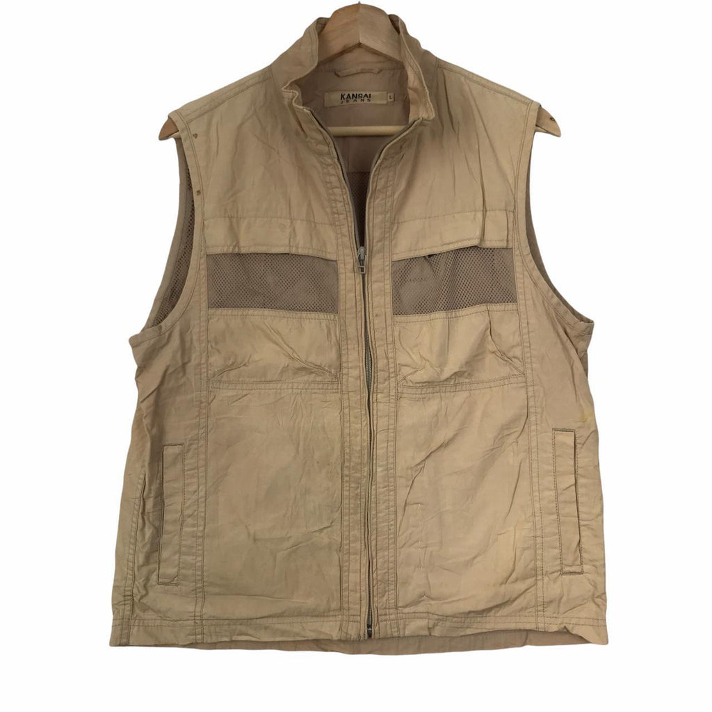 Vtg KANSAI YAMAMOTO JAPAN Tactical Vest Jacket Outdoor Fishing