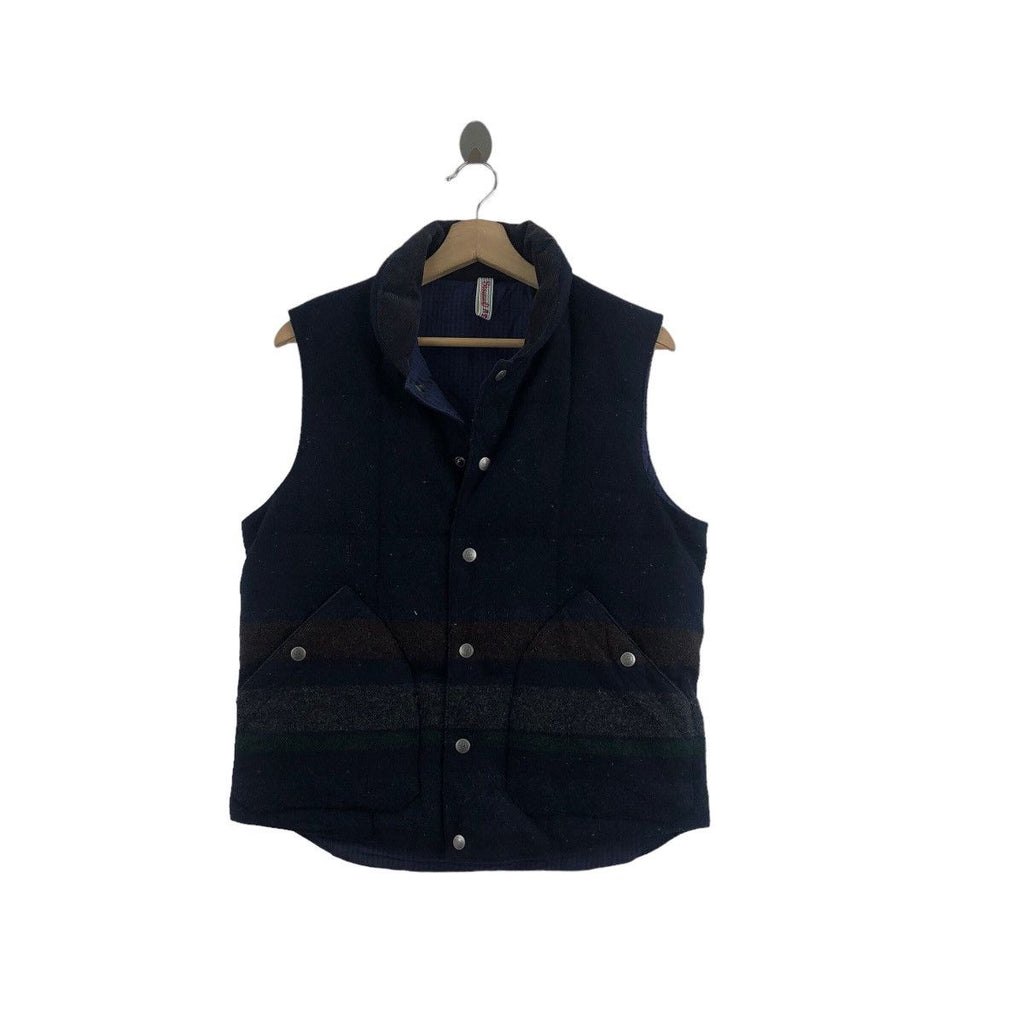 Vintage NOLLEY’S Stoneworld Collection Puffer Snap Button Vest Jacket Windbreaker