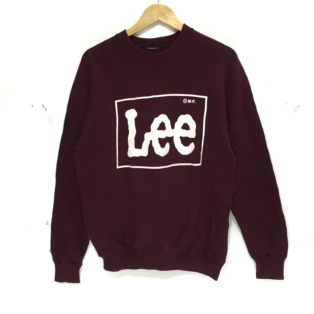 Vintage LEE USA Box Logo Sweatshirt Pullover Jumper Crewneck Sweater