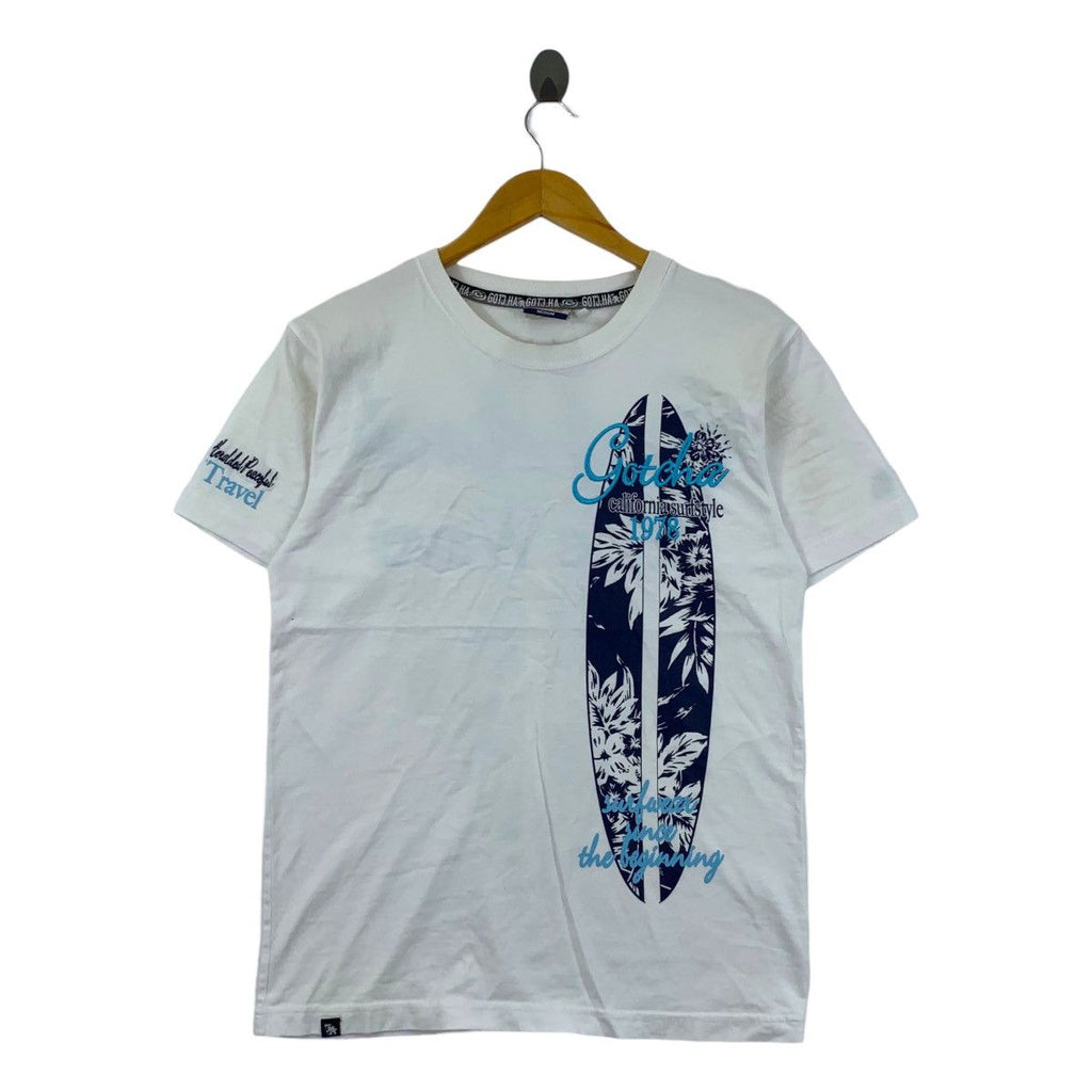 GOTCHA CALIFORNIA Global Surf Travel Tee Shirt Top Hawaii Ride Wave