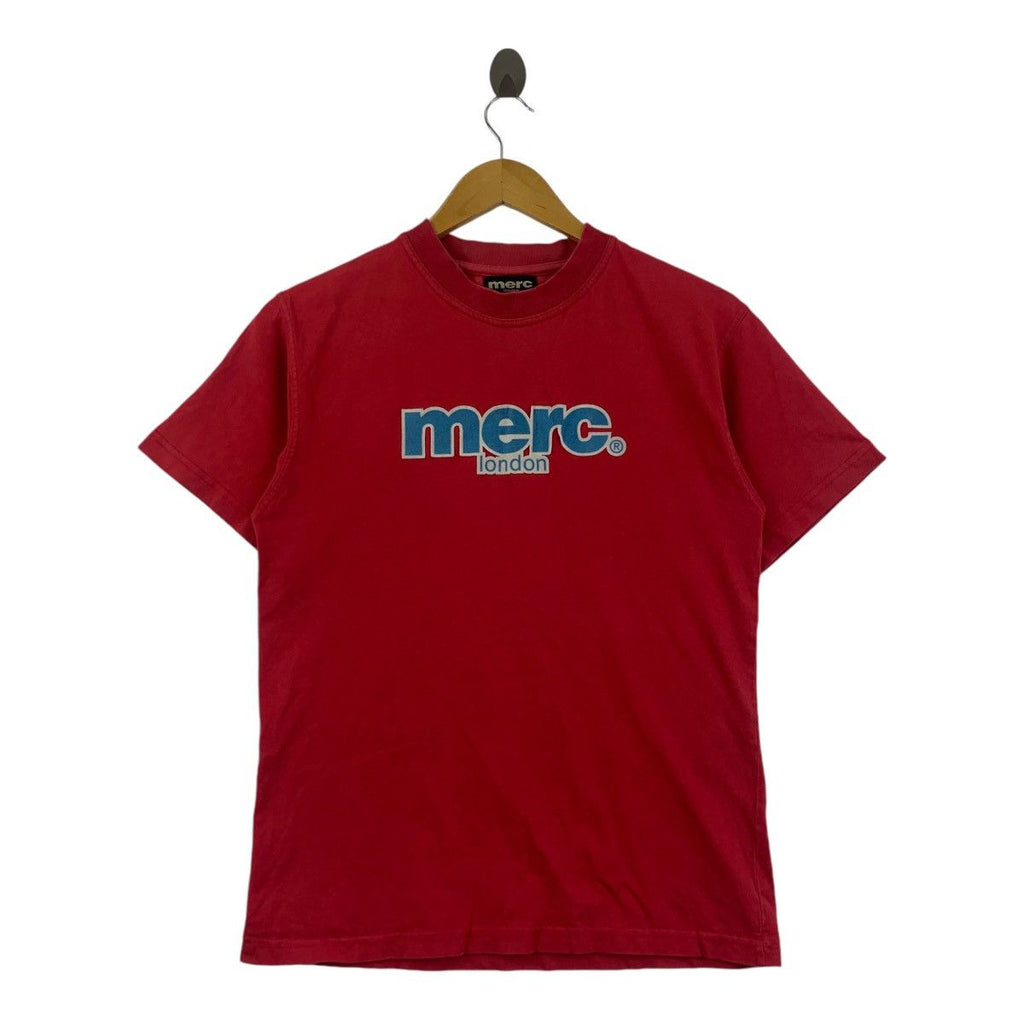 Vintage MERC LONDON Embossed Logo Tee Shirt Top Collection