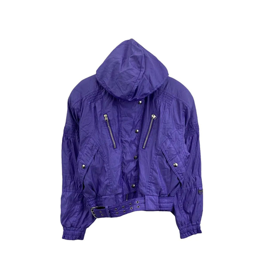 Vintage 90’ ELLESSE GOLDWIN JAPAN Ski Winter Purple Jacket Heavy Coat Hoodie