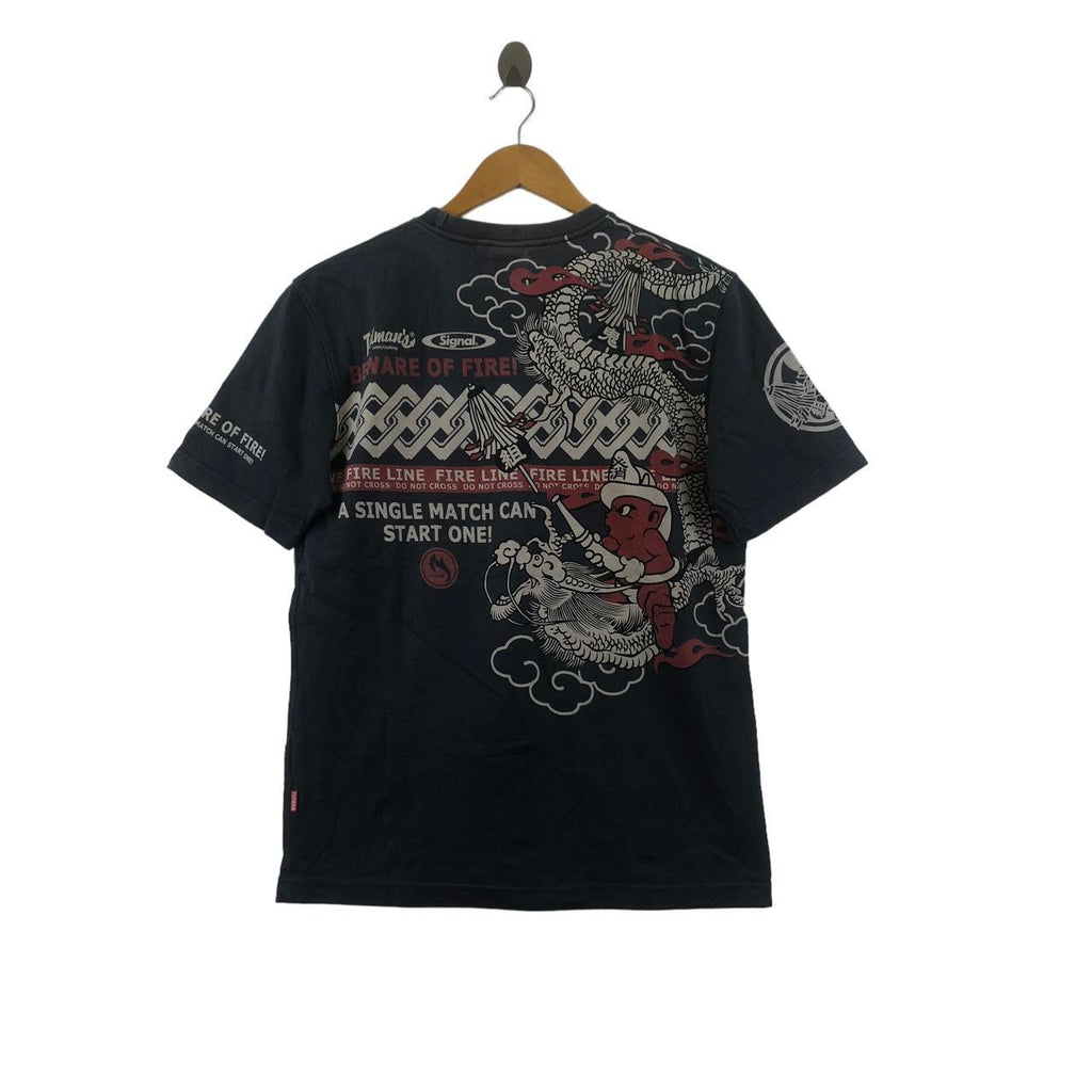 Vintage TEDMAN’S DEVIL Fire Rescue Ted Company Tee Shirt Beware Of Fire Line