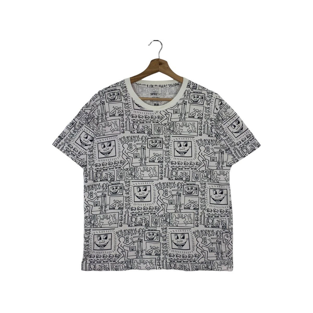 KEITH HARING x UNIQLO 2016 MOMA Over Print Art Tee Shirt Top Special Edition Collection