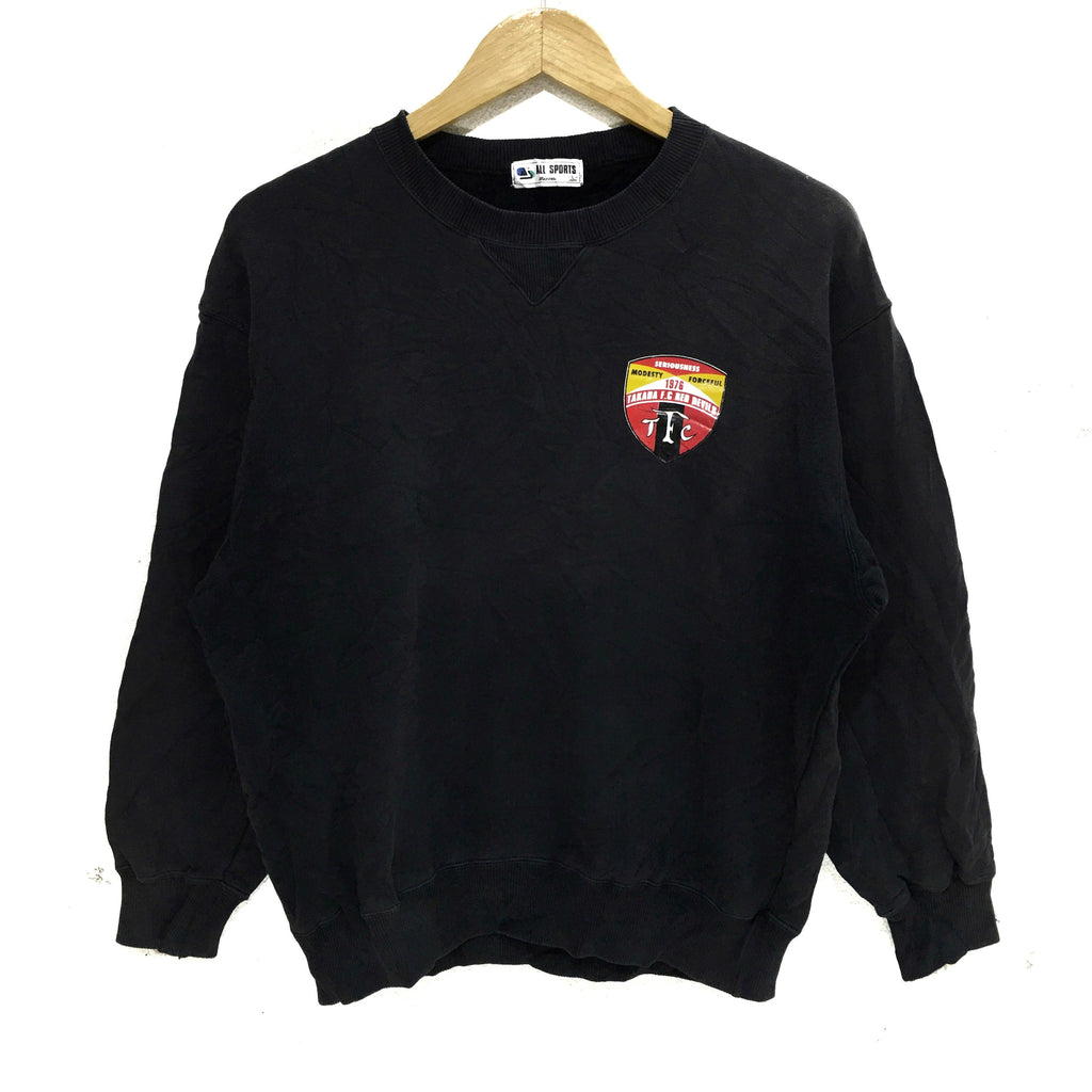 Vintage MIZUNO TAKADA F.C Red Devils Football Club Sweatshirt Sweater J League Soccer