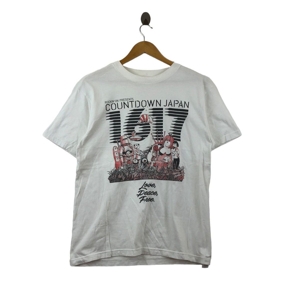 COUNTDOWN JAPAN 1617 Love Peace EDM Music Festival Anime Tee Shirt Rockin On