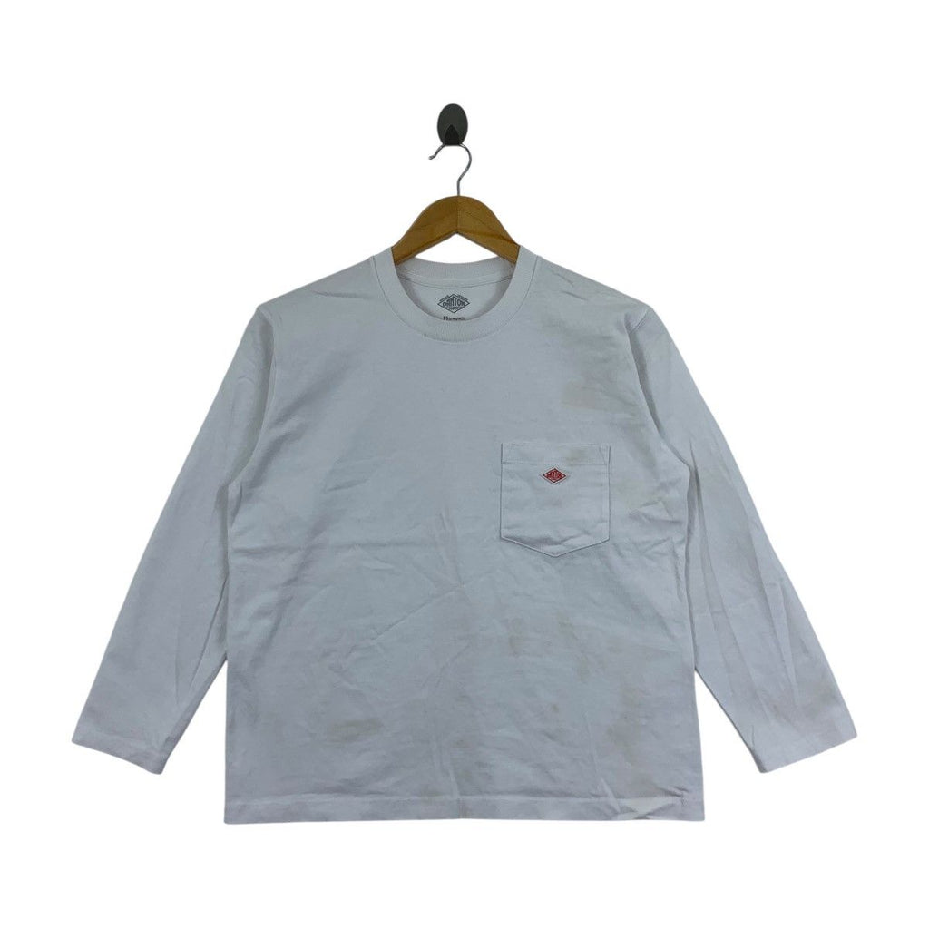 DANTON FRANCE Vetements De Travail Plain Pocket Tee Shirt Top Embroidered Logo