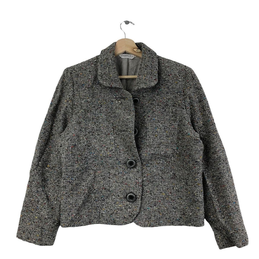 Vintage EVANCE TOKYO JAPAN Designer Pret A Porter Coat Jacket Cardigan