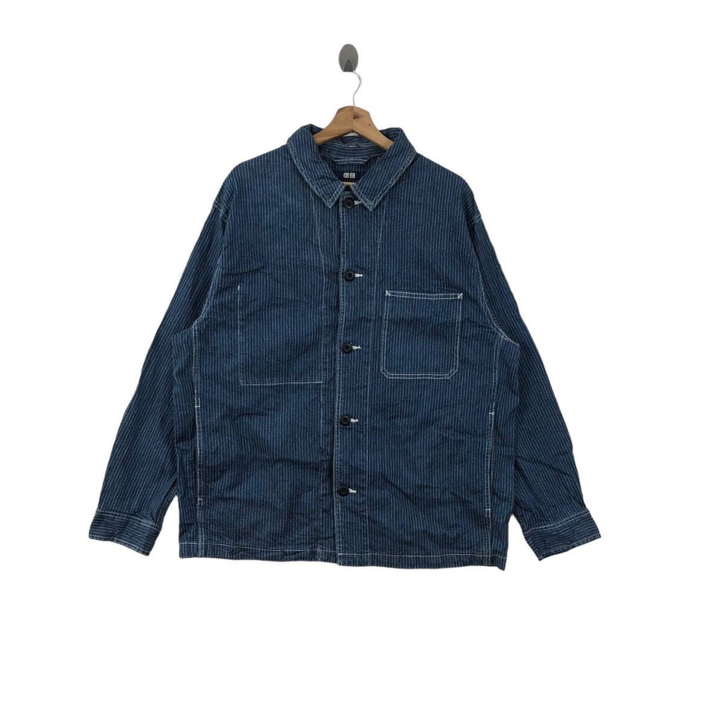 UNIQLO JAPAN Hikori Natural Dye Denim Jeans Jacket Windbreaker