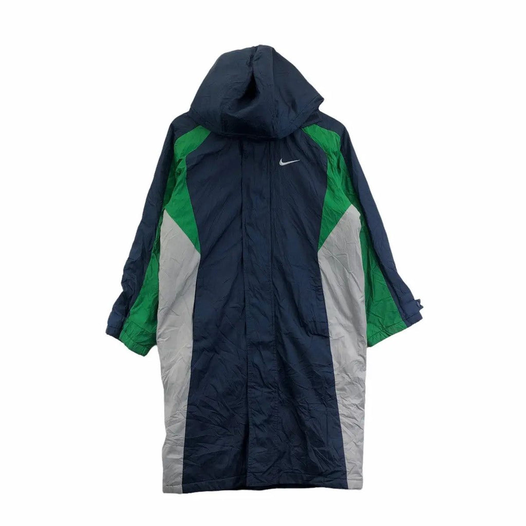 Vintage NIKE SWOOSH LOGO Coach Jacket Football Soccer Windbreaker Parka