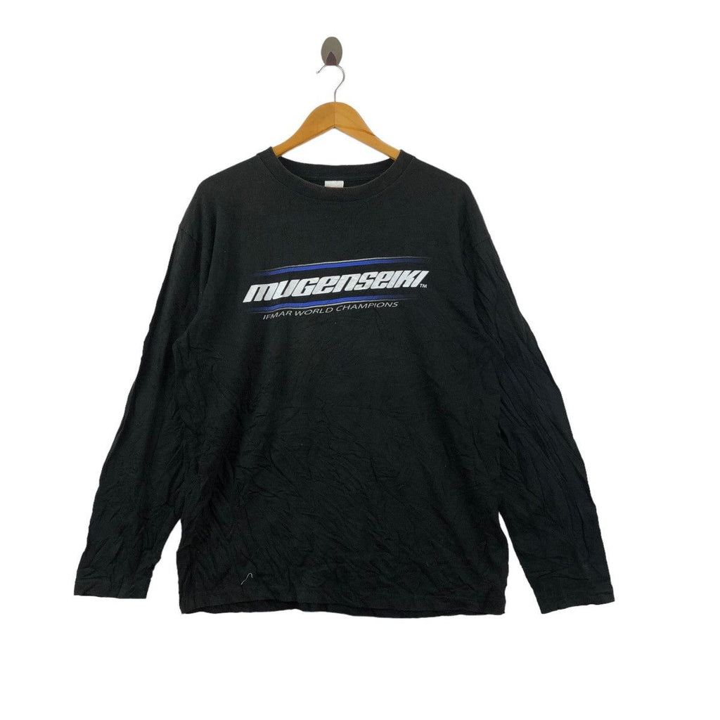 Vintage MUGEN SEIKI IFMAR World Champion Car Sweatshirt Sweater Long Sleeve Shirt Radio Controlled