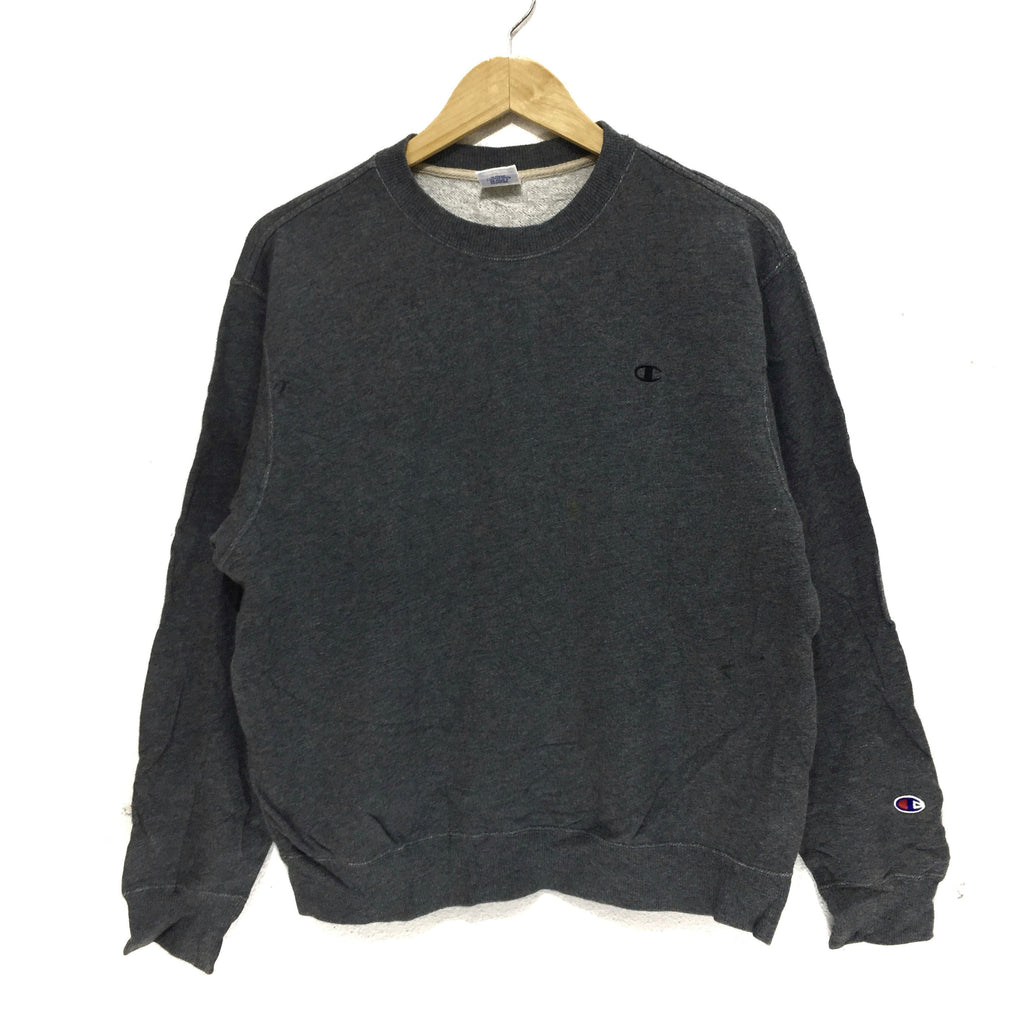 Vintage CHAMPION USA Gray Sweatshirt Pullover Jumper Outdoor Basketball Sweater
