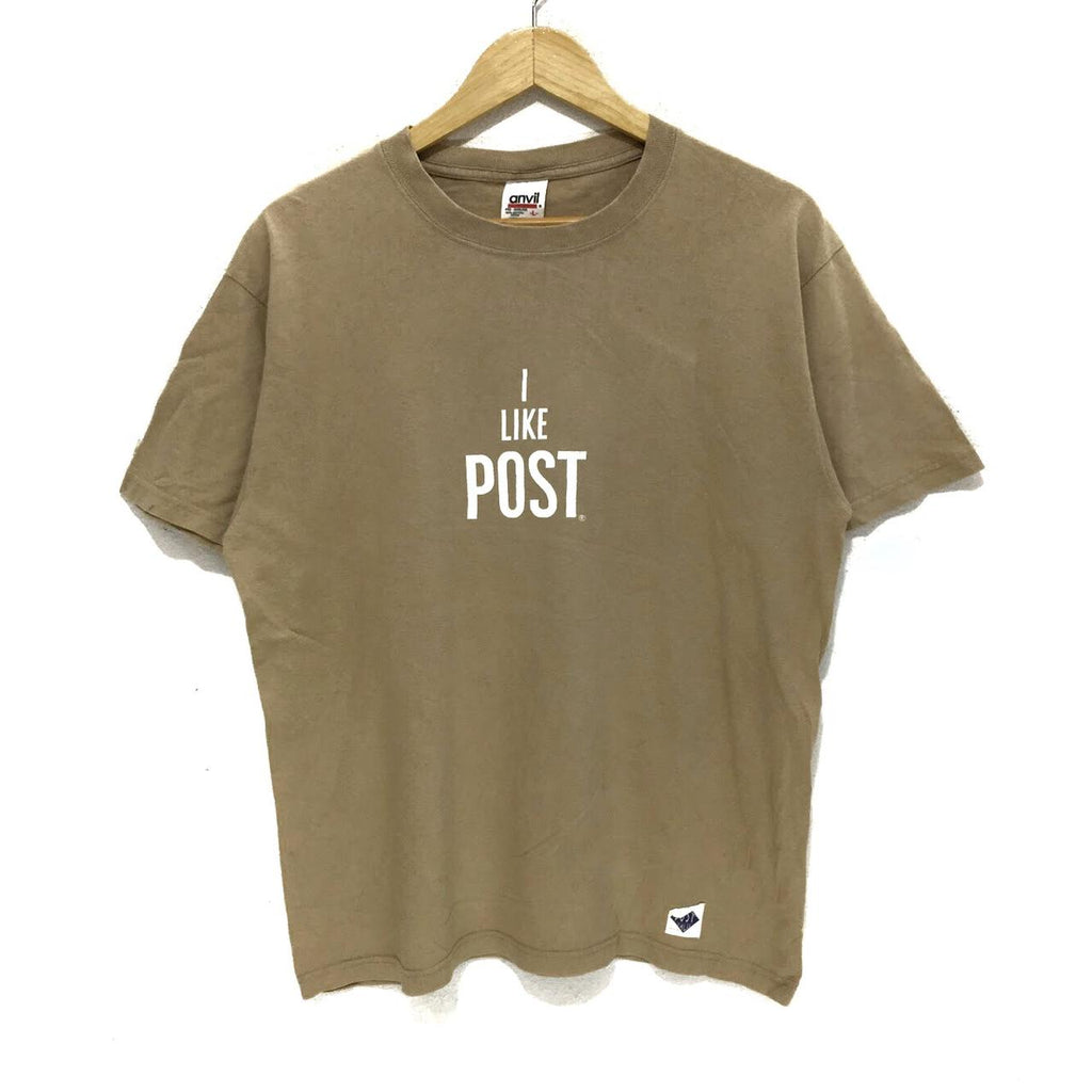 OG Vintage POST OVERALLS Tee Shirt Japan Designer I Like Post Anvil Tag Made In USA
