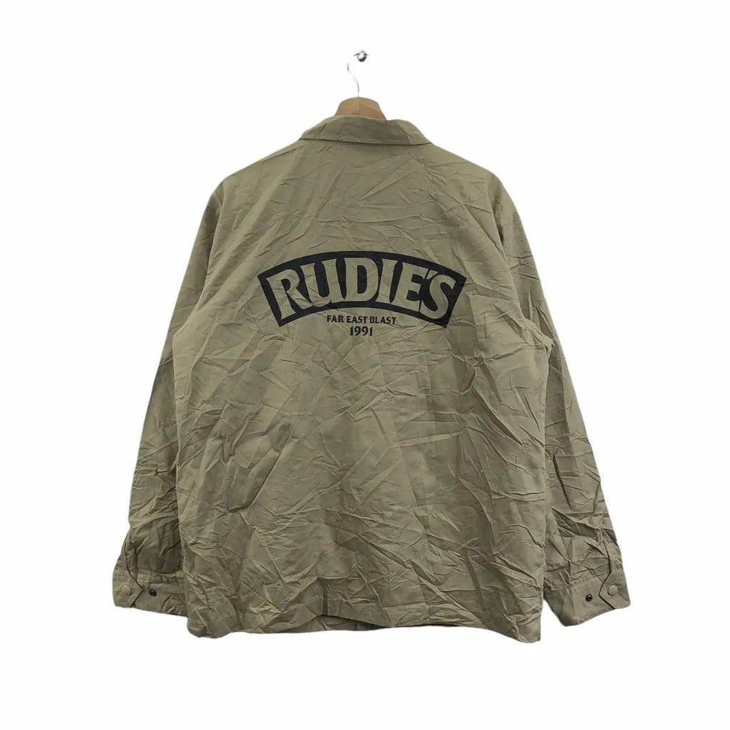 RUDIES JAPAN SHIBUYA Underground Jacket Windbreaker Coach Skate Music Rebel