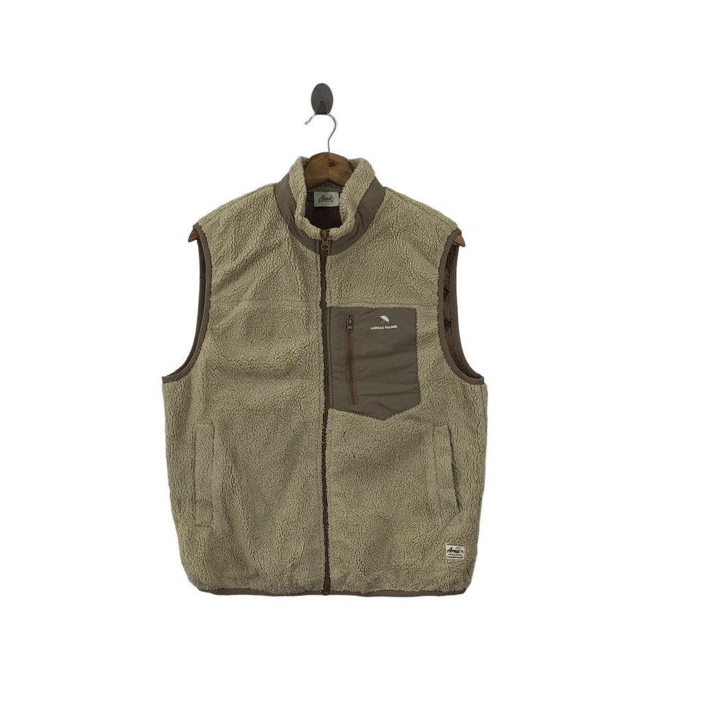 Vintage ARNOLD PALMER GOLF Retro X Pocket Outdoor Fleece Vest Tank Top Jacket
