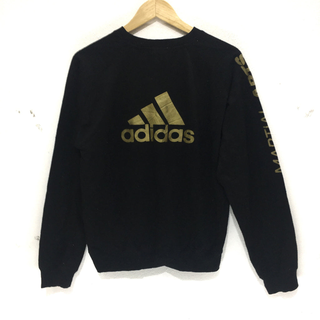 Vintage ADIDAS EQT Martial Arts Collection Sportswear Sweatshirt Black Sweater Jumper