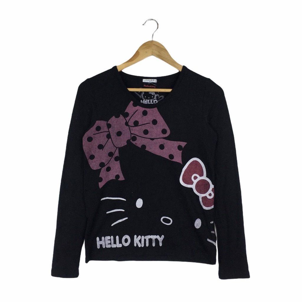 HELLO KITTY SANRIO Cartoon Anime Big Logo Sweater Sweatshirt Jumper