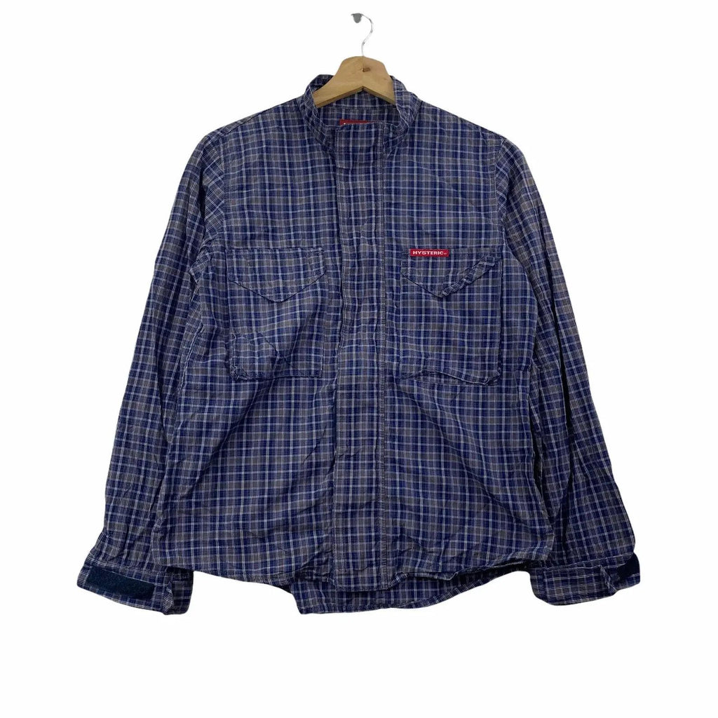 Vintage HYSTERIC GLAMOUR JAPAN Western Trucker Tartan Jacket Windbreaker