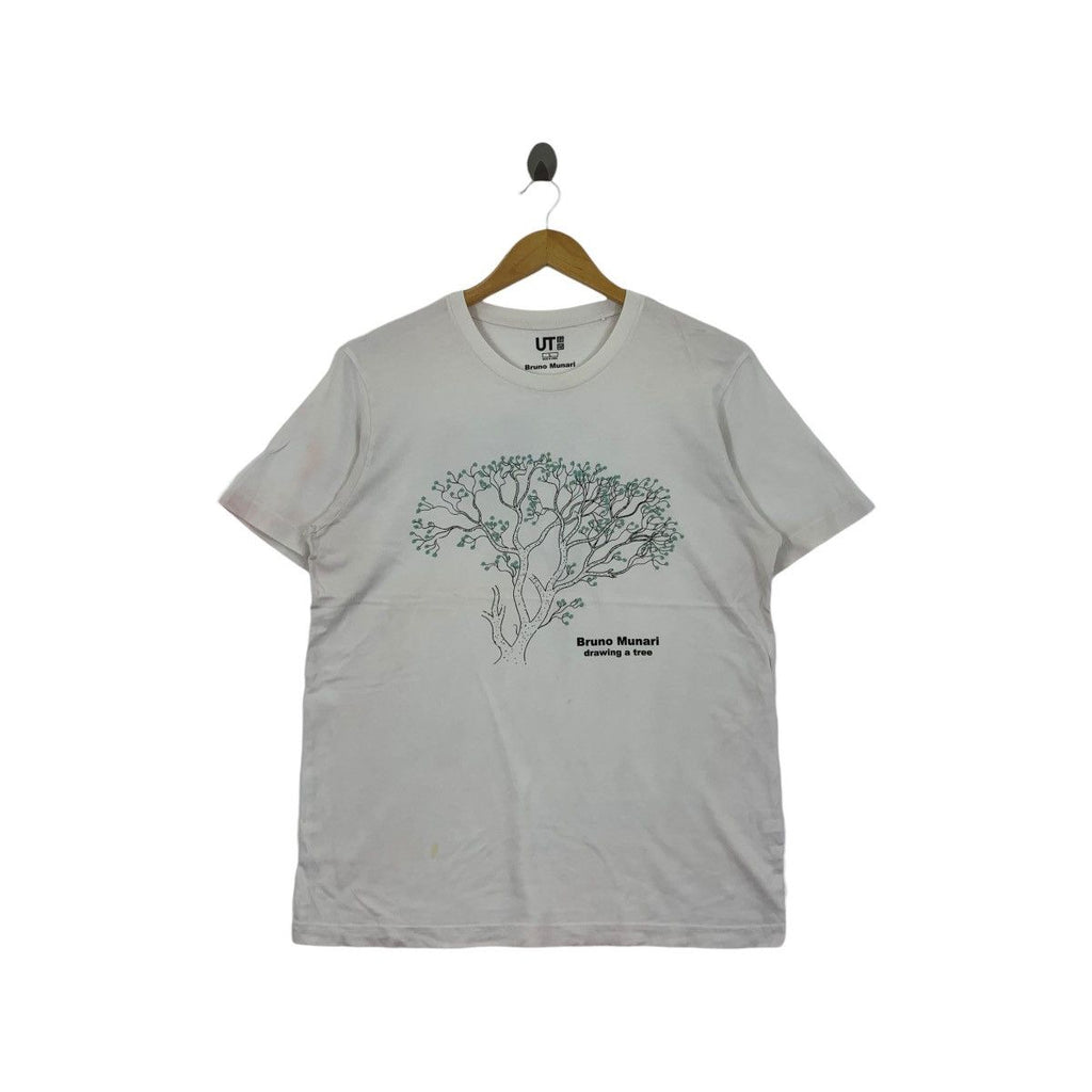 UNIQLO x BRUNO MUNARI Drawing A Tree Artwork Tee Shirt Top Illustration Artist