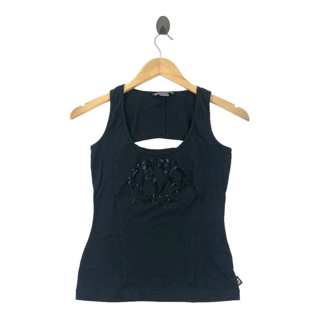 ARMANI EXCHANGE SWAROVSKI Tank Top Tee Shirt Giorgio Emporio