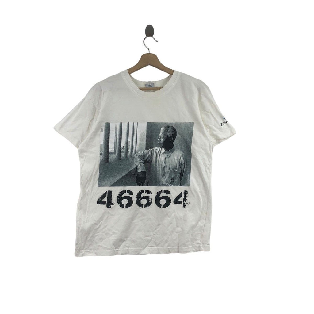 Vintage NELSON MANDELA 46664 Concert Beyonce Tee Shirt AIDS Awareness