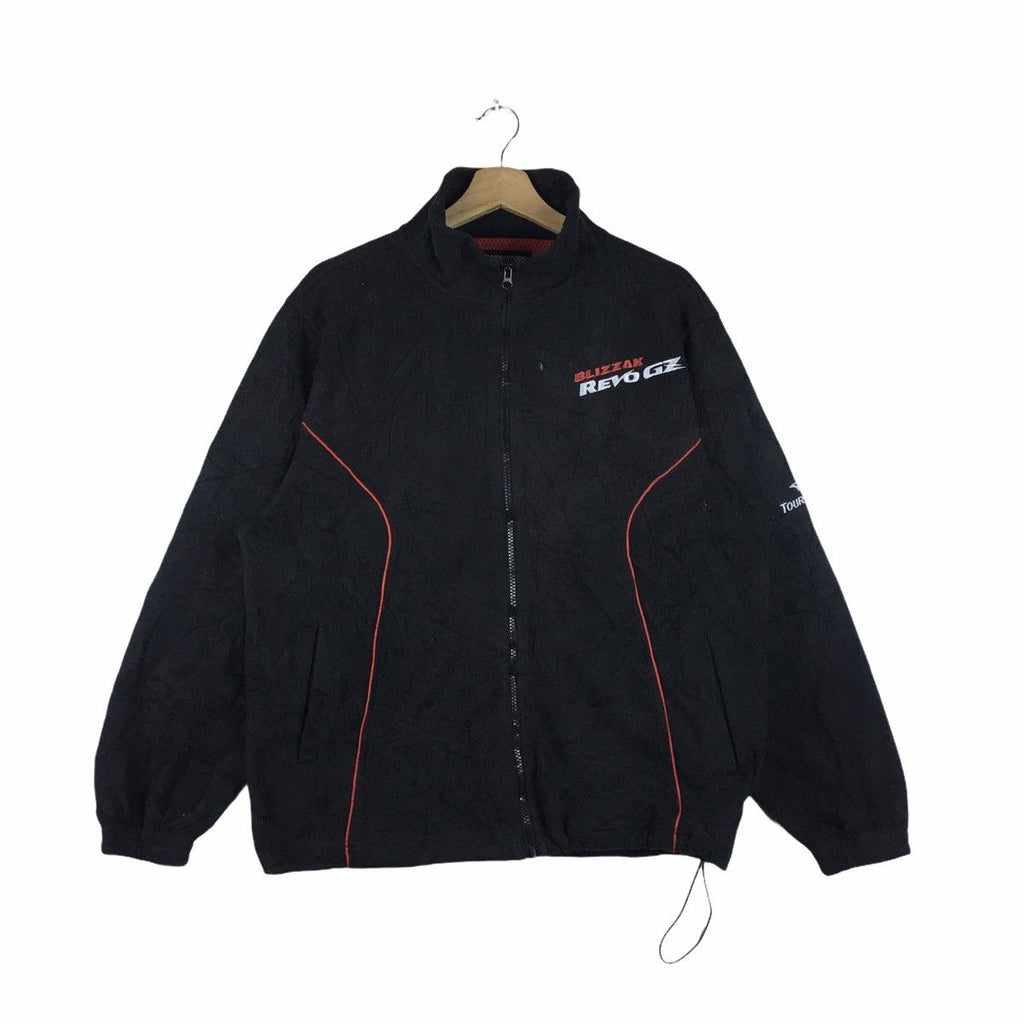 Vintage BRIDGESTONE BLIZZAK REVO Racing Team Formula 1 Fleece Jacket Windbreaker Grand Prix Rally
