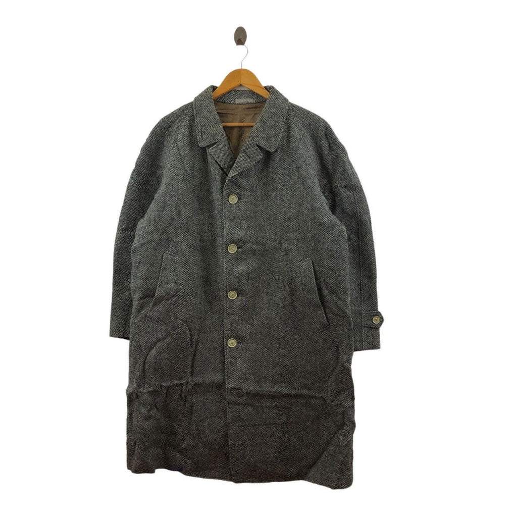 Vintage HARRIS TWEED x GINZA YAJIMA Hand Woven Trench Coat Parka Jacker Windbreaker