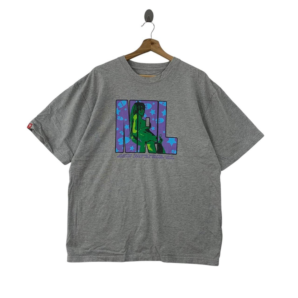 NINE RULAZ LINE Mighty Crown Black Music Culture Tee Shirt Top Japanese Designer