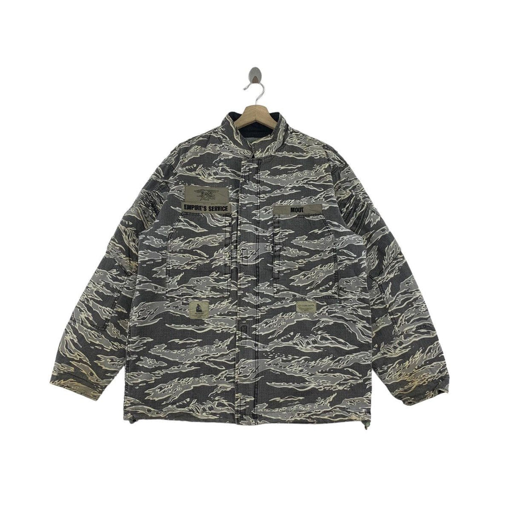 Vintage WTAPS EMPIRE’S SERVICE Mout Military Jacket Tiger Stripes Balaclava
