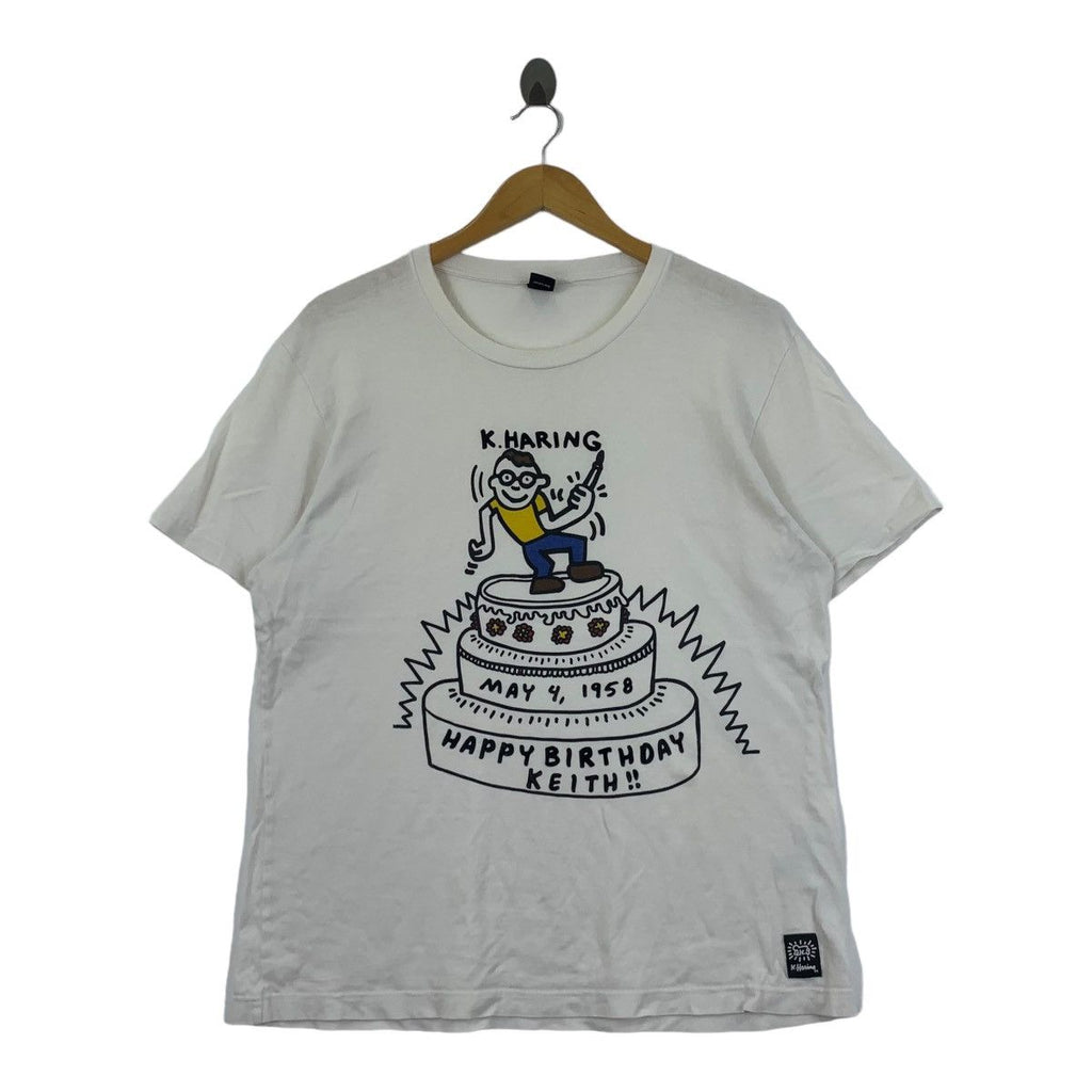 KEITH HARING x UNIQLO Birthday Pop Art Tee Shirt Top Illustration Artist