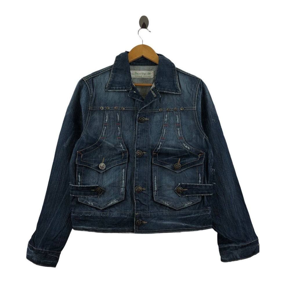 Vintage BEST MAN Made In Korea Denim Jeans Jacket Trucker