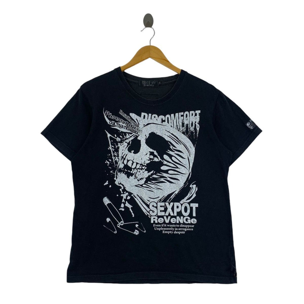 SEX POT REVENGE Punk Photosynthesis Tee Shirt Top Roadside Skull Bones